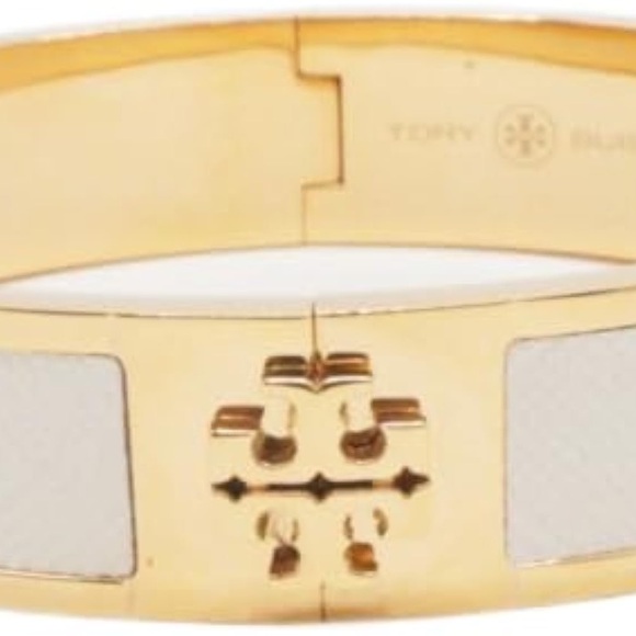 Tory Burch Gold & White Kira Bracelet - Picture 2 of 7